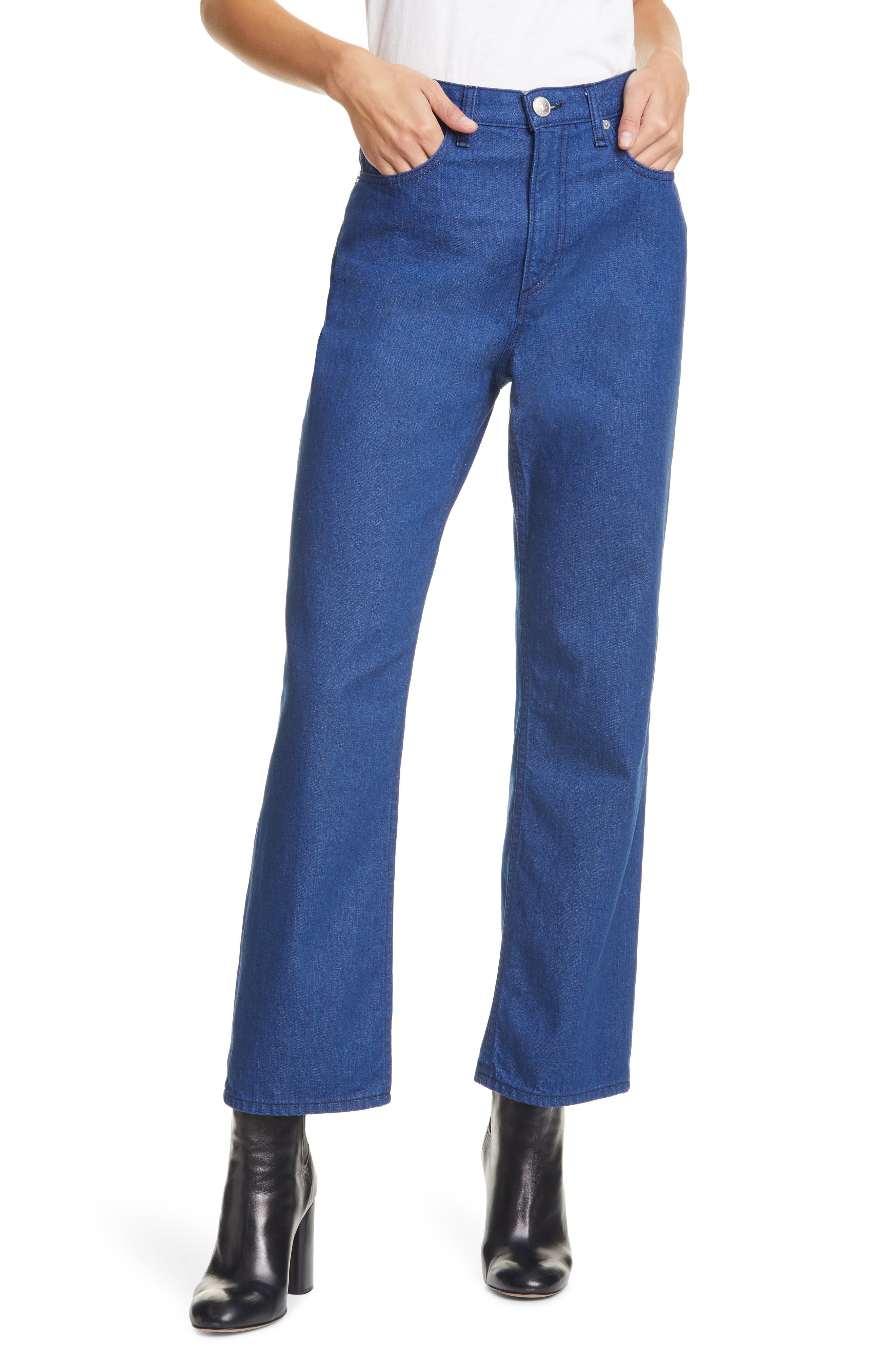 super high waisted straight leg jeans