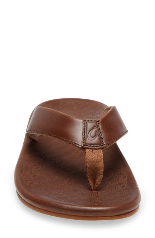 Olukai Ilikai Flip Flop In Toffee/toffee