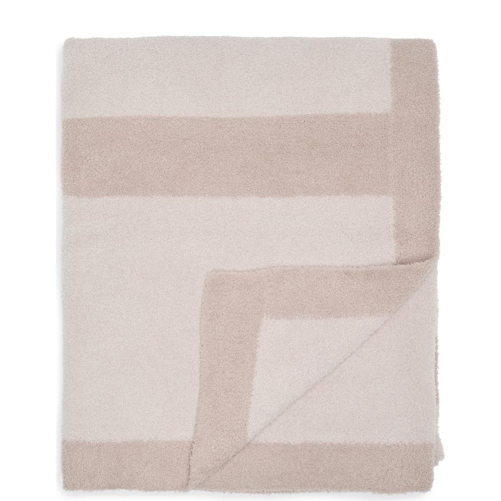 Barefoot Dreams ® Cozychic® Block Stripe Throw Blanket In Sandstone