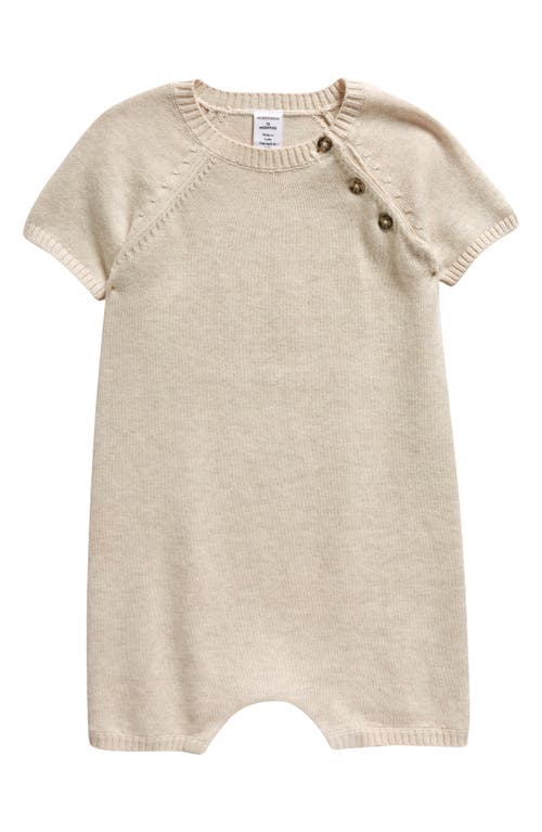 Nordstrom Raglan Sleeve Cotton Romper at Nordstrom,