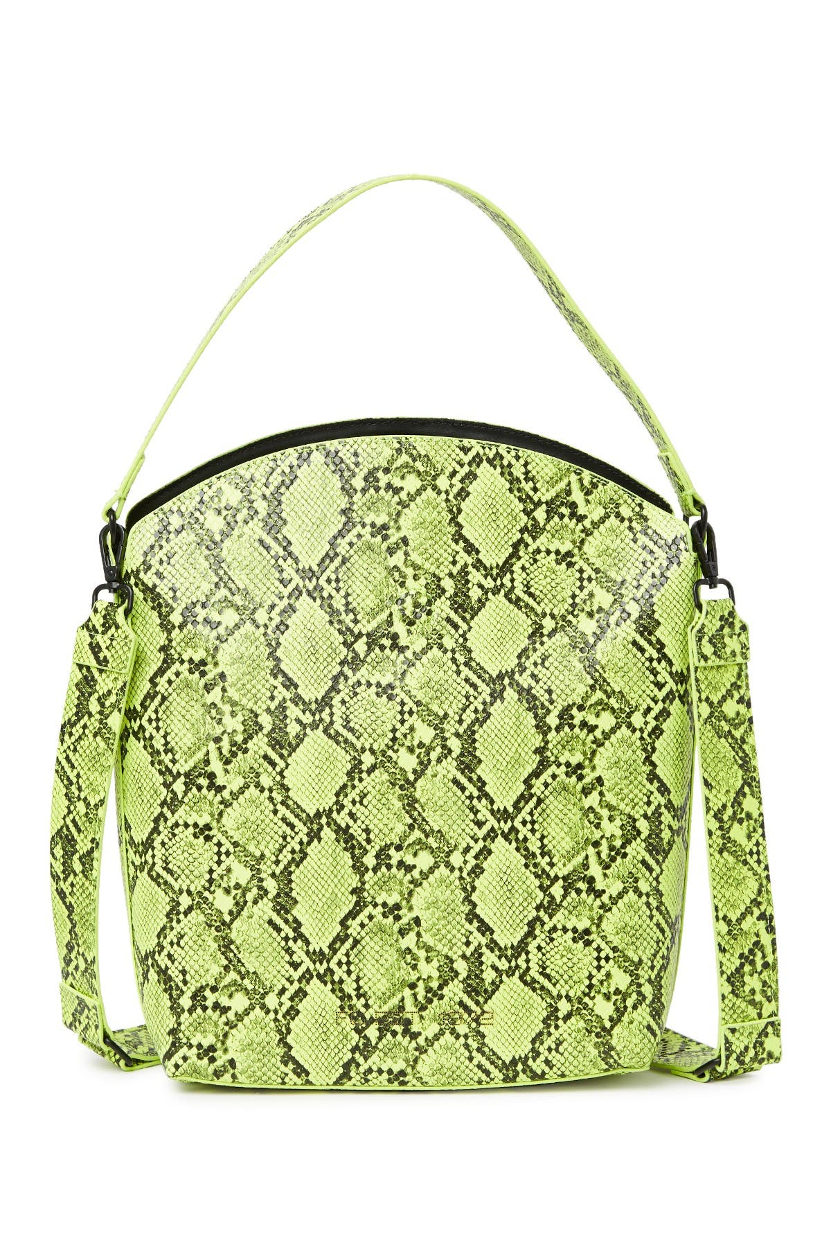 lime green snakeskin purse
