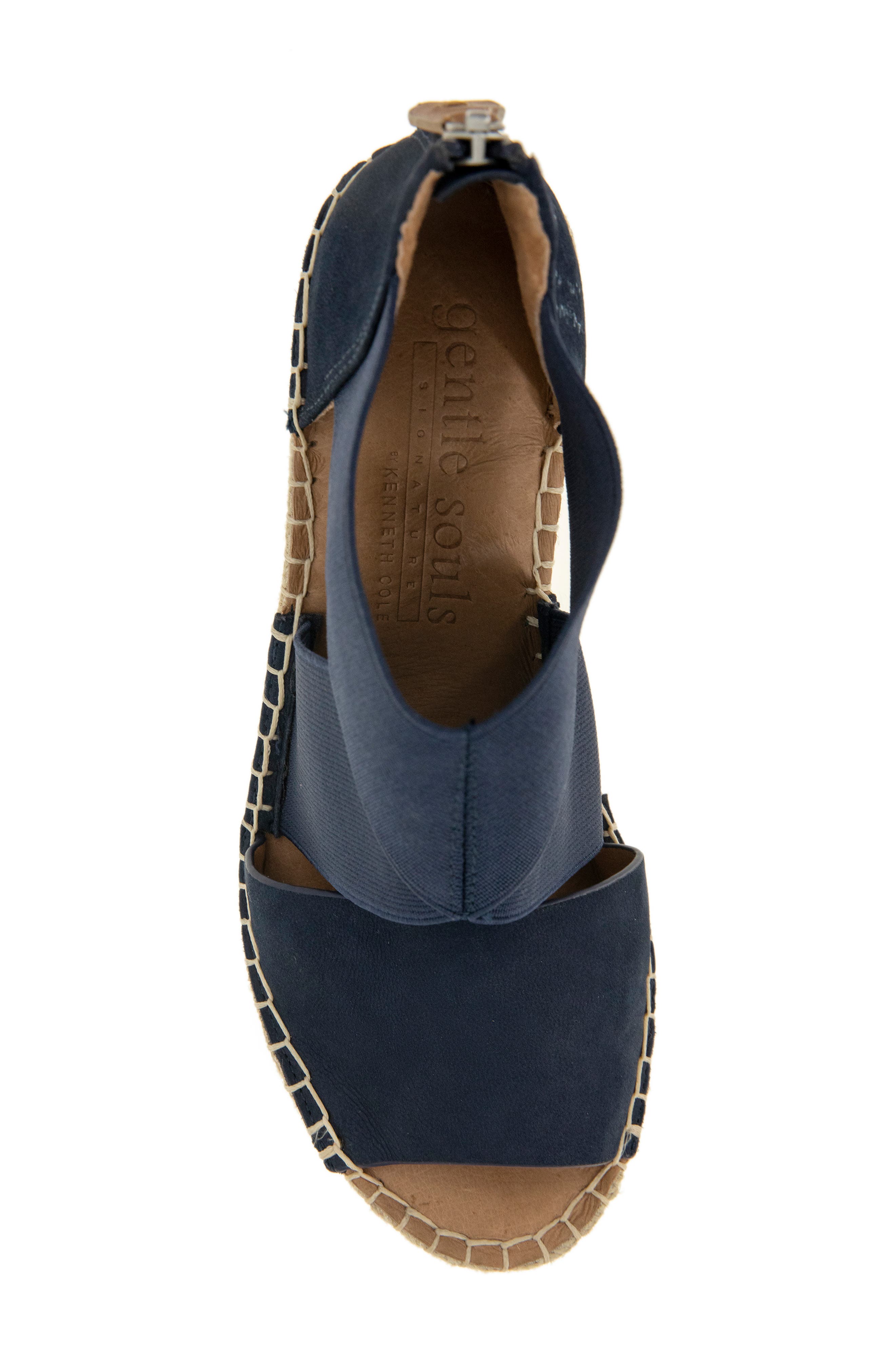 Gentle Souls by Kenneth Cole Gentle Souls Signature Colleen Espadrille Wedge Sandal in Blue at Nordstrom, Size 5