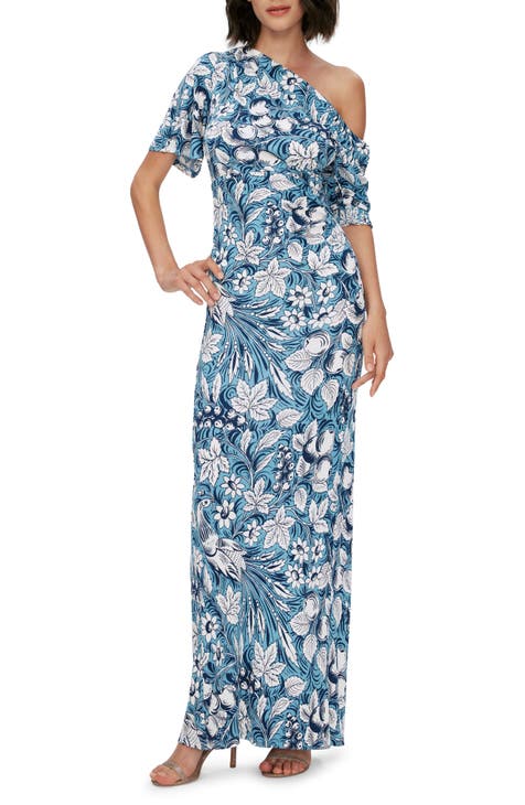 Wittrock Floral One-Shoulder Maxi Dress