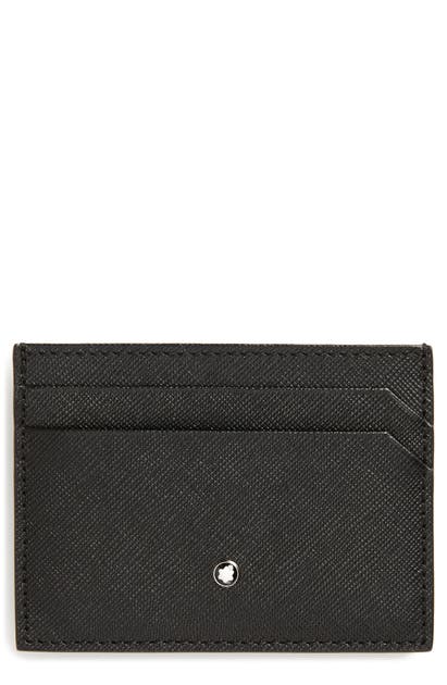 Click to view more detailed imagery on our partner's website Montblanc Sartorial Leather Card Case In Black