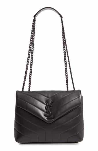 SAINT LAURENT Medium Loulou YSL Monogram Leather Chain Bag