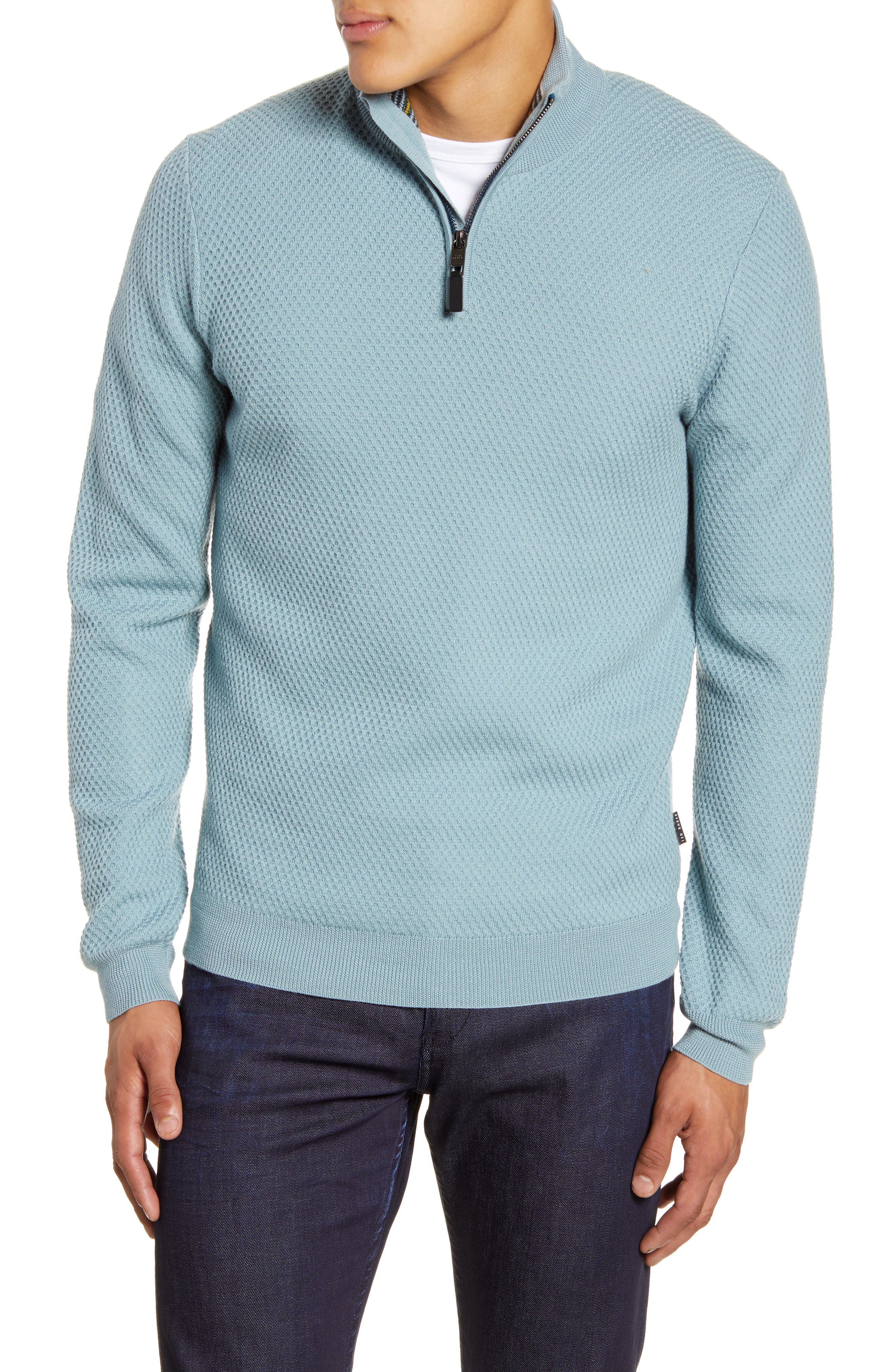 Ted Baker London | Wool Blend Quarter Zip Sweater | Nordstrom Rack