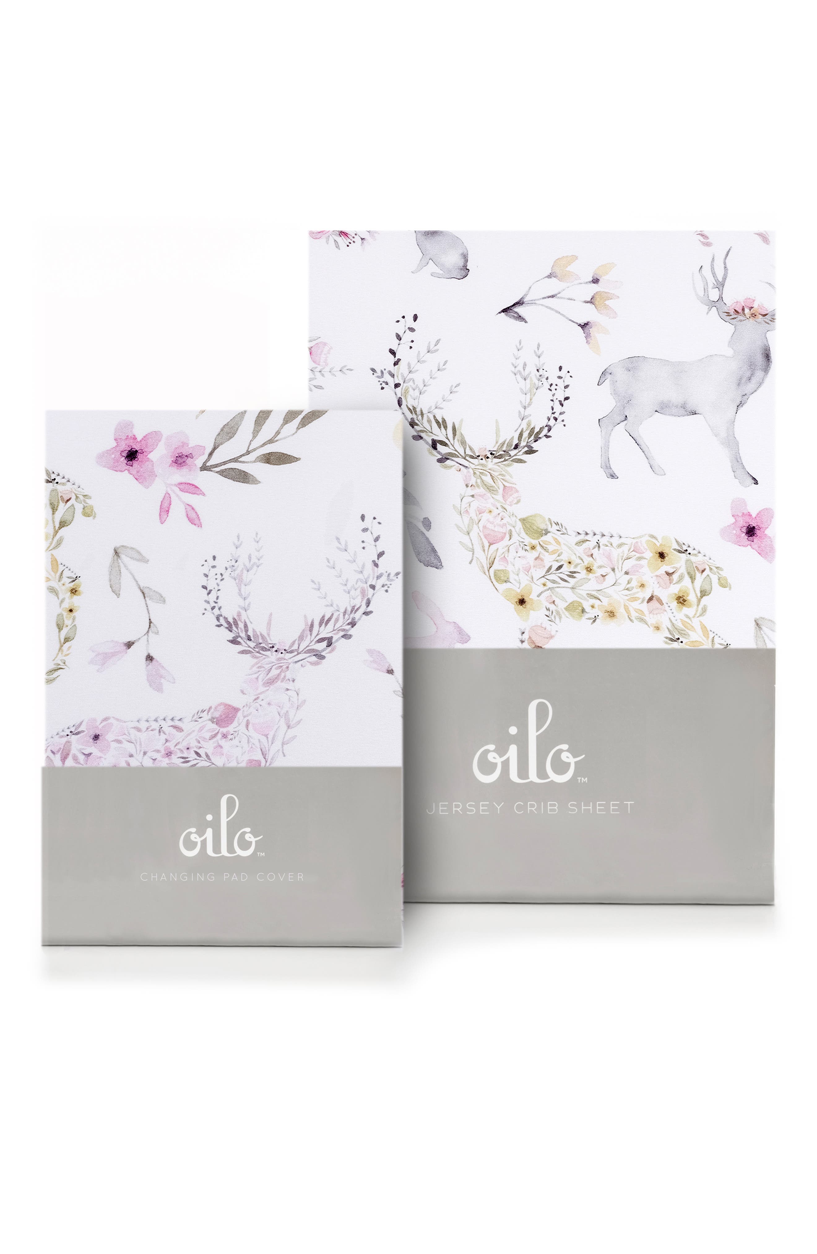 Oilo Fawn Changing Pad Cover & Fitted Crib Sheet Set Nordstrom