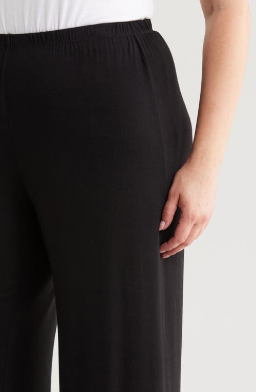 24SEVEN COMFORT APPAREL 24SEVEN COMFORT APPAREL ELASTIC WAIST STRETCH FLARE PANTS