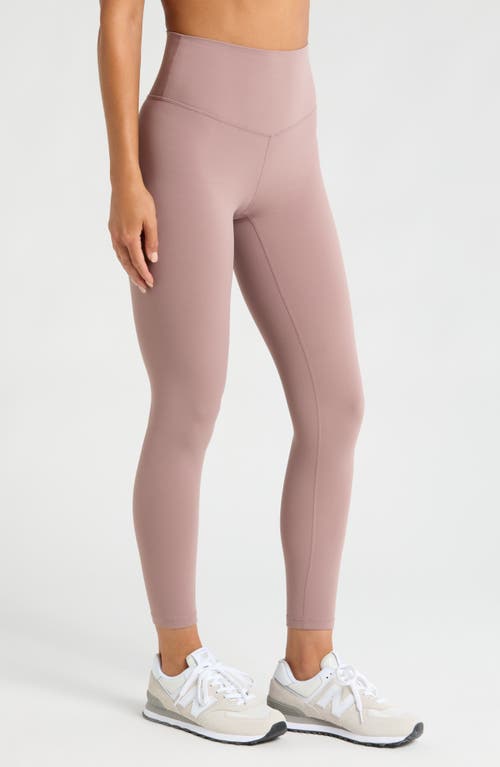 Shop Zella Studio Luxe High Waist 7/8 Leggings In Purple Moon