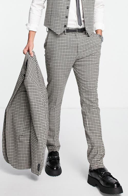 Topman Skinny Suit Trousers in Light Grey