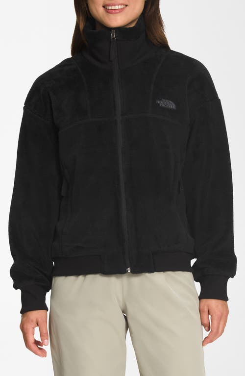 The North Face Osito Lux High Pile Fleece Jacket In Tnf Black