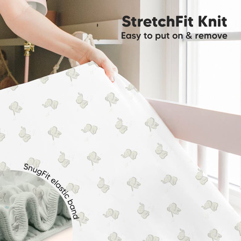 Keababies Soothe Fitted Mini Crib Sheet In Elly