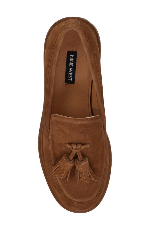 Shop Nine West Roker Tassel Loafer In Brown