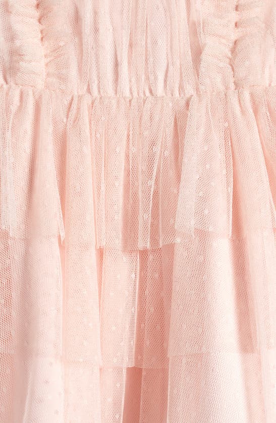 Shop Nordstrom Tiered Tulle Dress & Bloomers In Pink Veil Rose