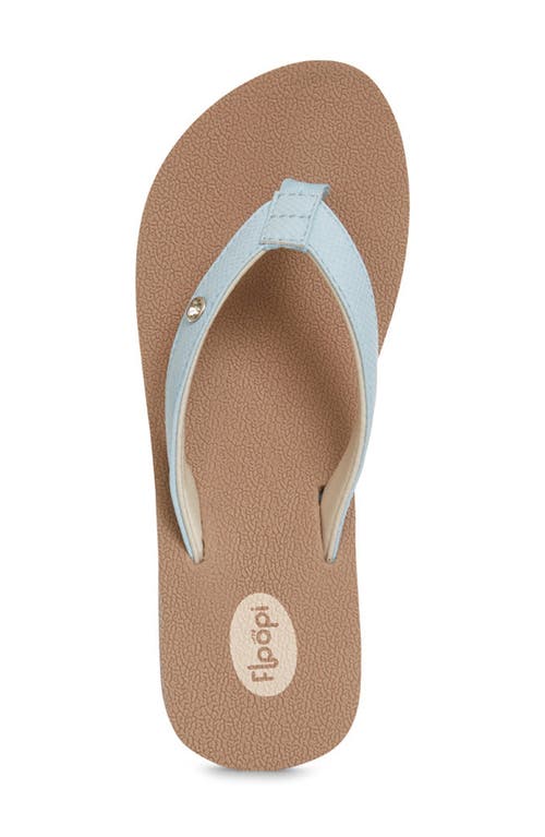 Floopi Flip Flop Wedge Sandal In Tan