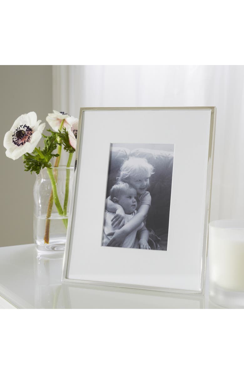 THE WHITE COMPANY Fine Silver Plated Picture Frame, Alternate, color, SILVER