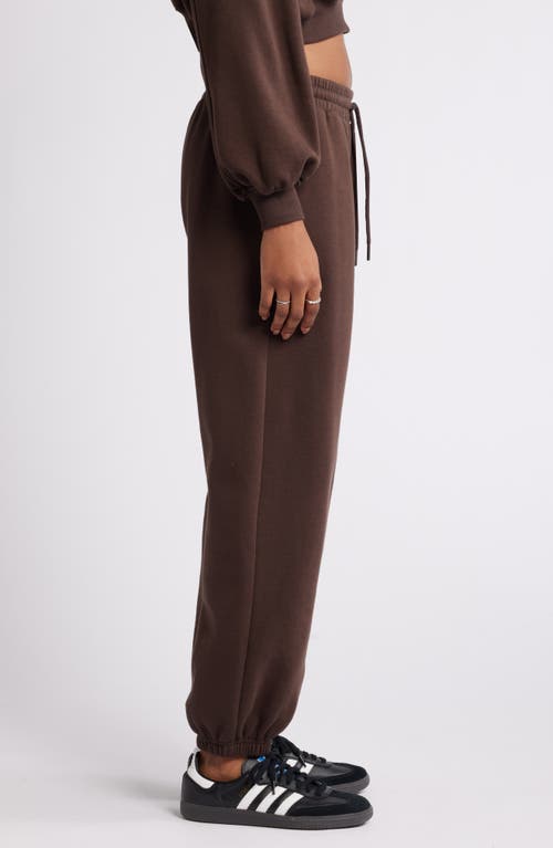 Bp. Oversize Fleece Joggers In Brown Coffee