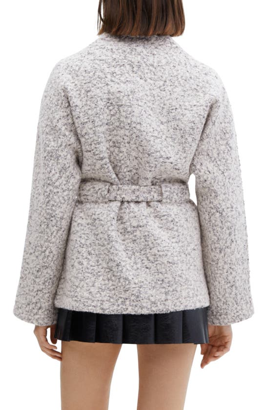 Mango Tie Waist Coat In Grey