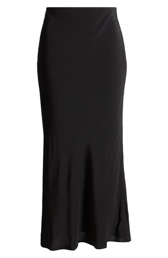 Shop Treasure & Bond Bias Cut Midi Skirt In Black