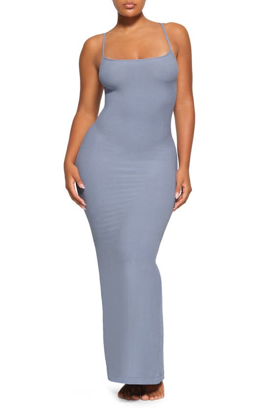 Kim Kardashian SKIMS Soft Lounge Long Slip Dress, Marble X-Large