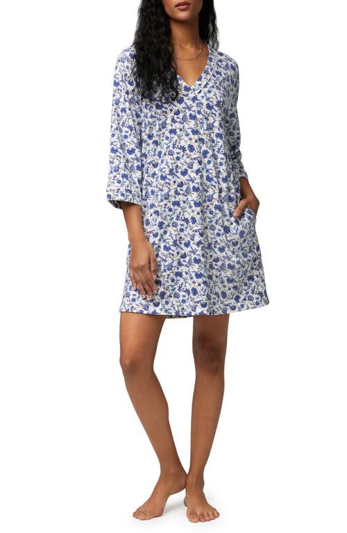 BedHead Pajamas Floral Cotton Jersey Nightshirt in Terrance Floral