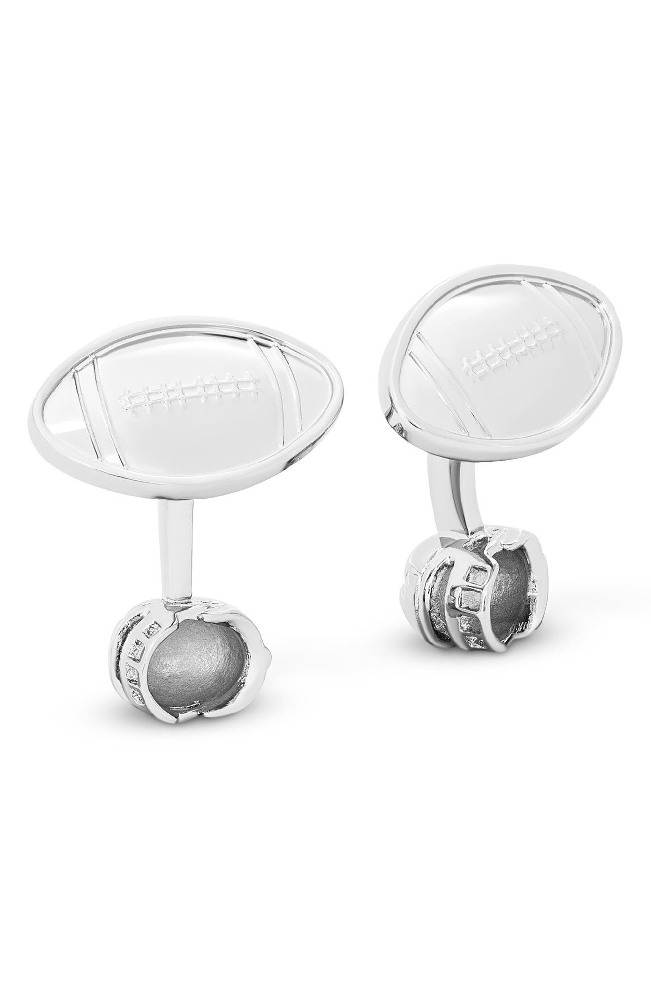 Thompson of London American Football Cuff Links in Silver Cover