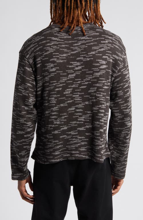 Shop Krost Granite Mélange Crewneck Sweater In Black