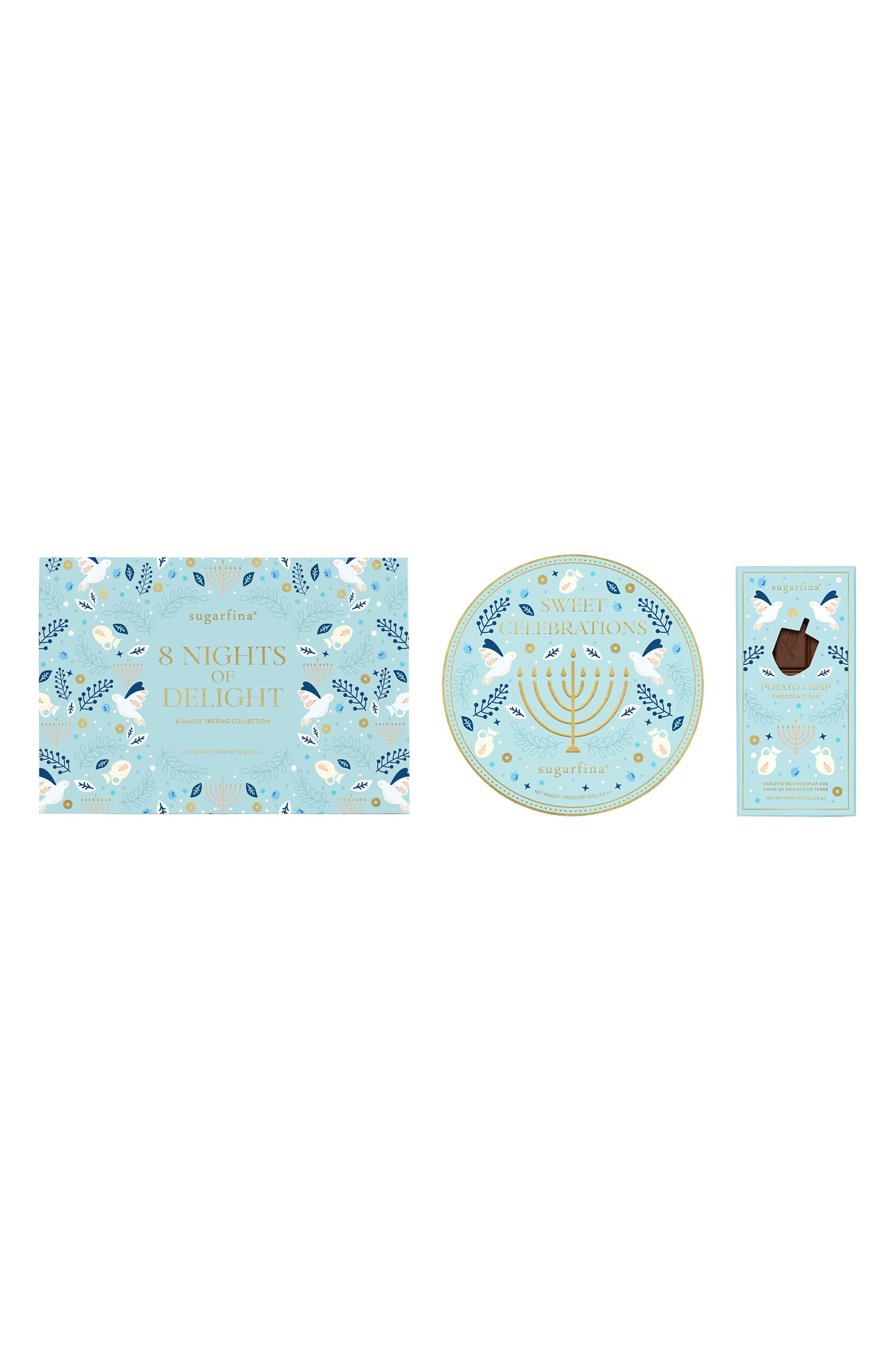 sugarfina Hanukkah Candy Collection in Blue 