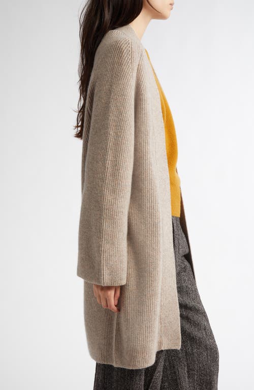 Johnstons Of Elgin Cape Oversize Cashmere Rib Cardigan In Ash