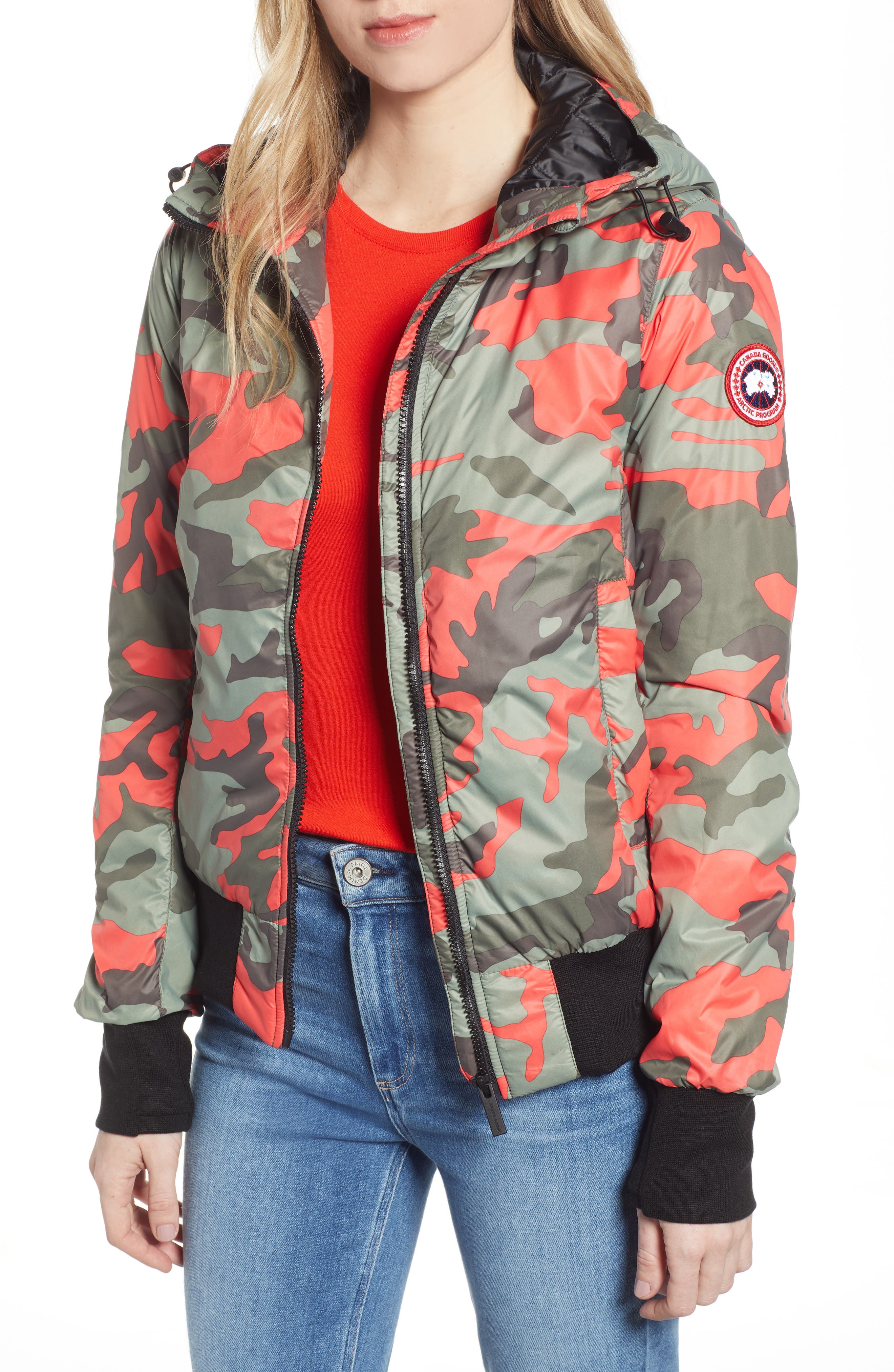 Canada Goose Dore Goose Down Hooded Jacket, (6-8) - Green
