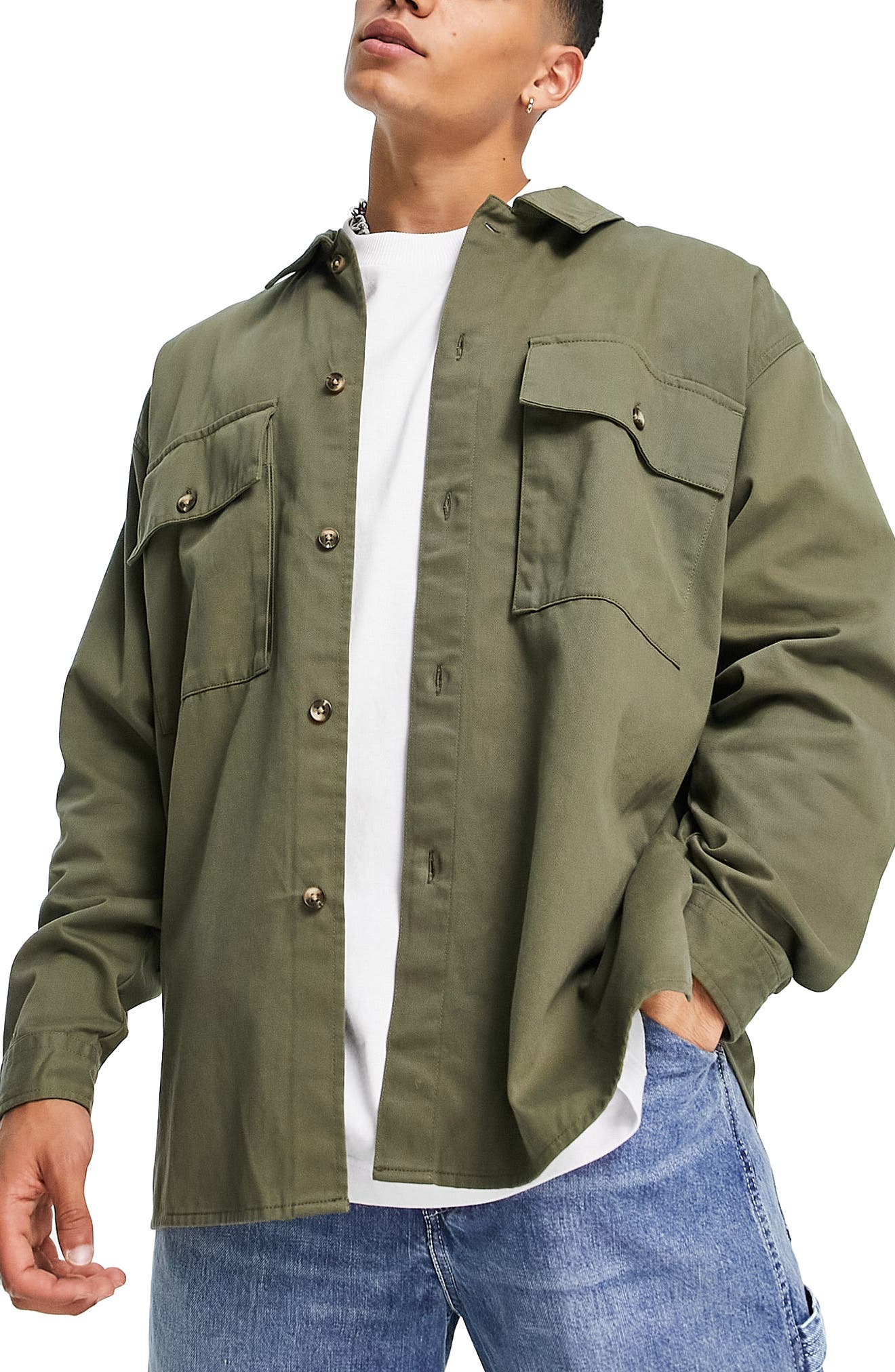 Men's Retro Check Baggy Coat Long Sleeve Cardigan 100%Cotton Outwear Tops Jacket