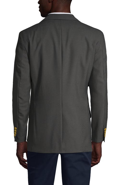 Lands' End School Uniform Hopsack Blazer In Slate Frost