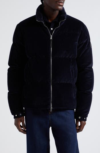 Moncler Besbre Quilted Corduroy Short Down Puffer Jacket