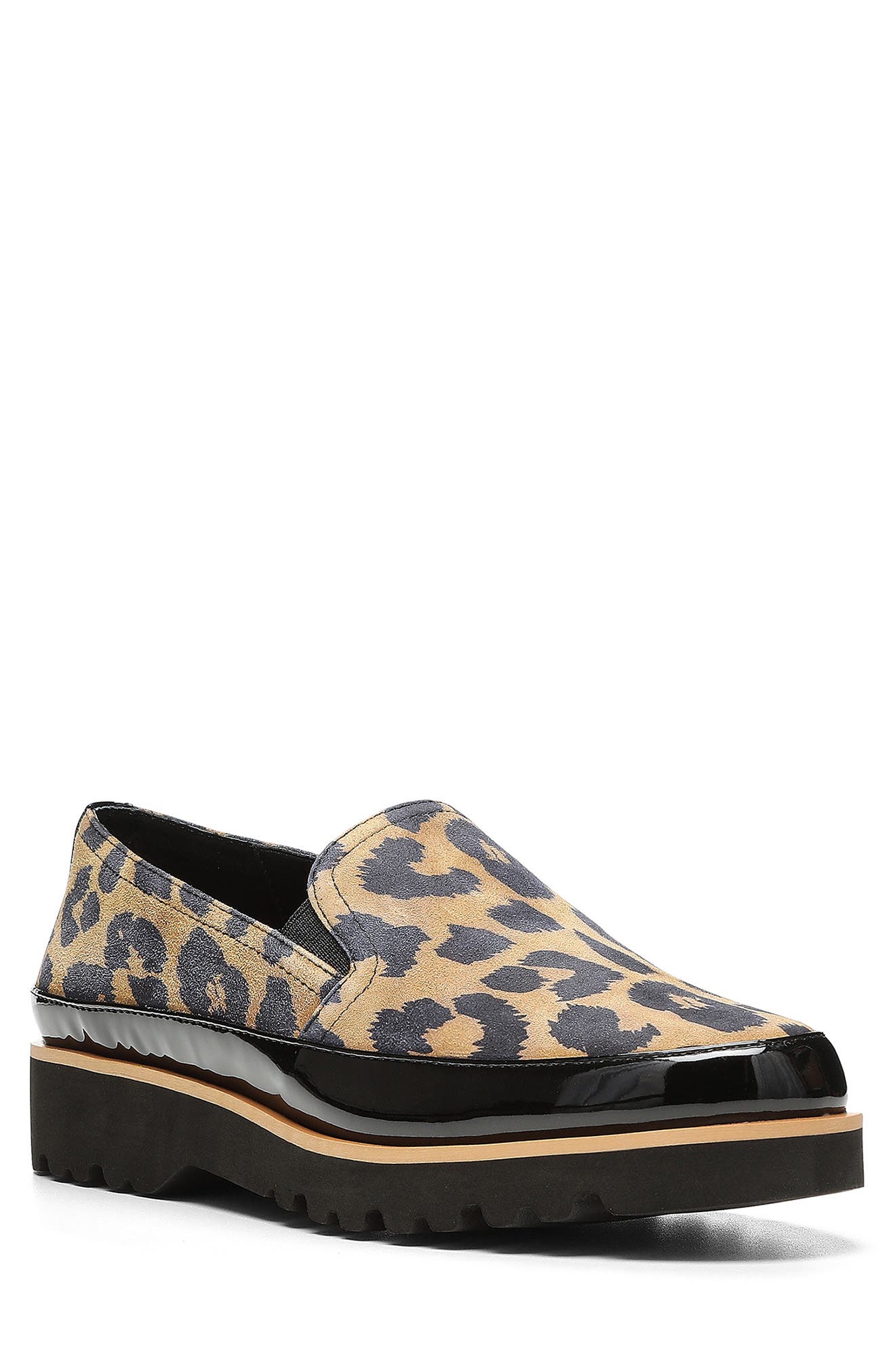 Donald Pliner Leopard Platform Loafer 