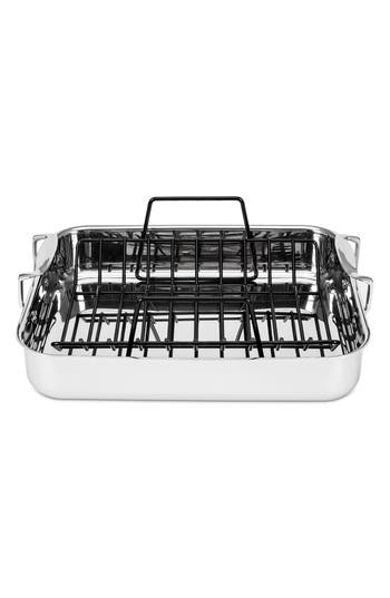 Viking 3-ply Roasting Pan With Nonstick Rack In Stainless Steel