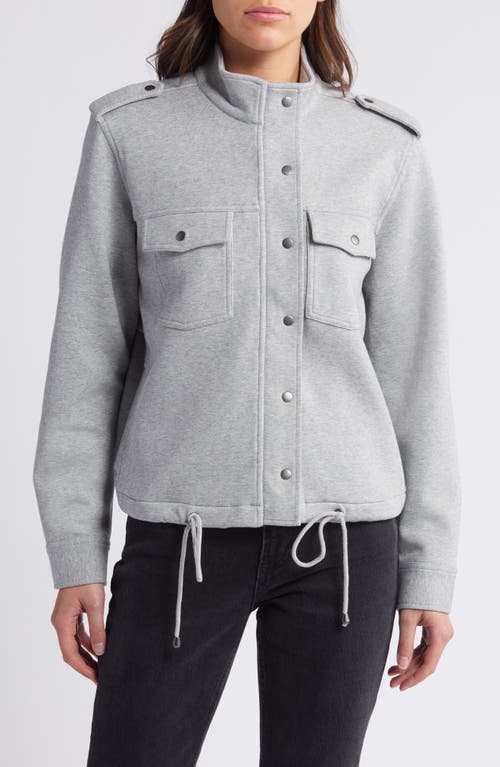 Shop Rails Collins Jersey Military Jacket In Heather Grey