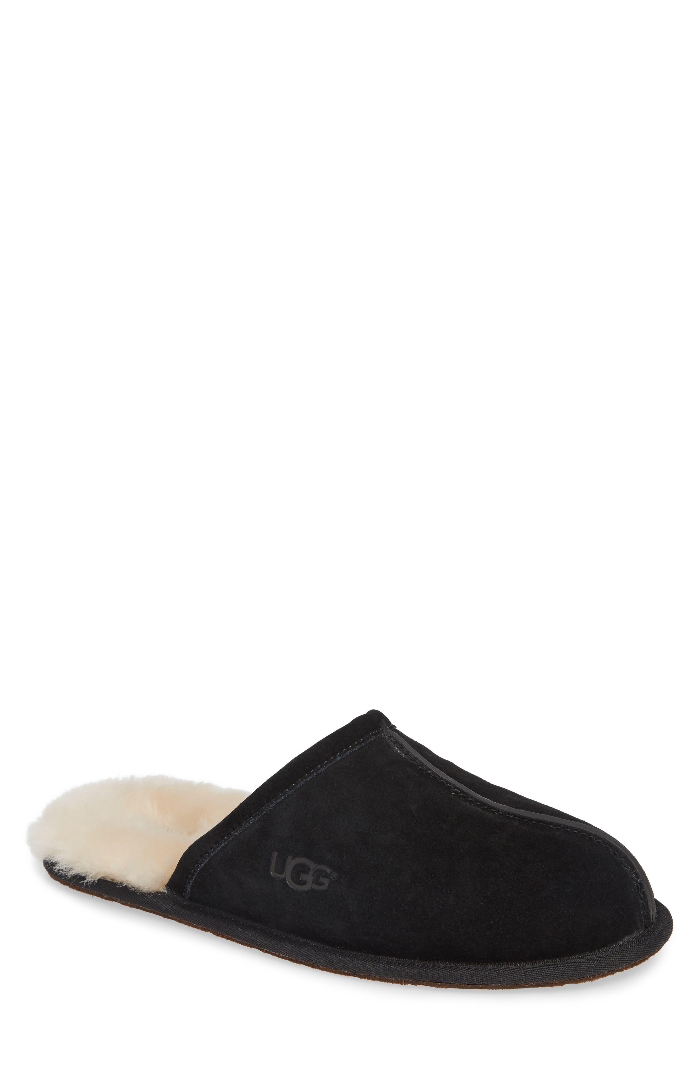 ugg scuff leather slippers