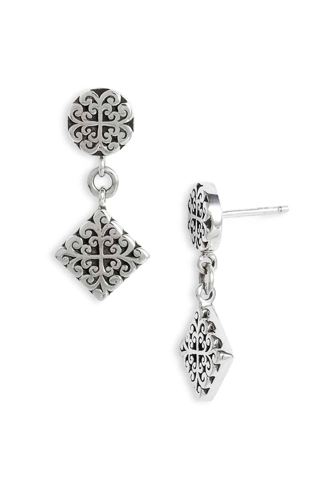 Lois Hill 'Silver Flat Geo' Double Drop Earrings Nordstrom