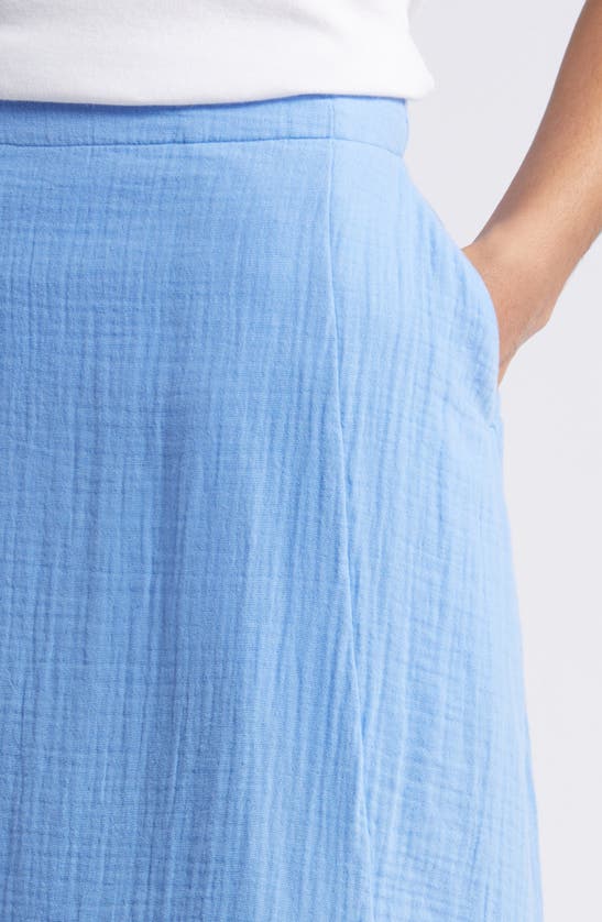 Shop Caslon Cotton Gauze Skirt In Blue Cornflower