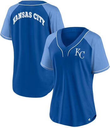 Women's Nike Royal Kansas City Royals Wordmark T-Shirt