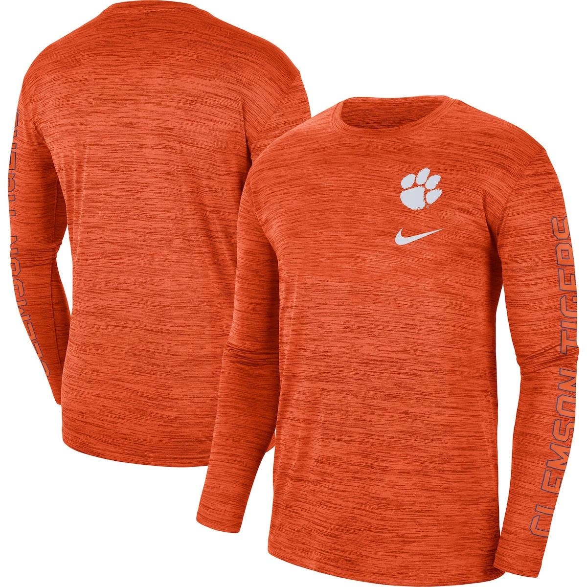 clemson crew neck sweatshirt nike
