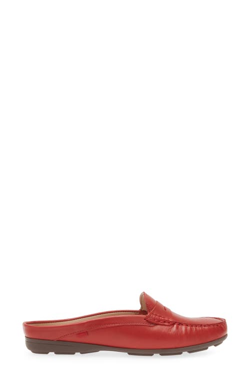 Shop Marc Joseph New York Rosemary Leather Penny Loafer Mule In Red Napa