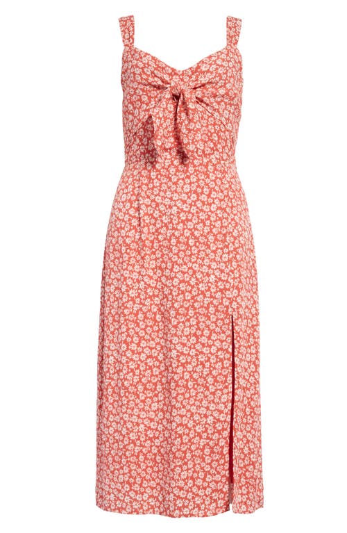 Lost + Wander Madison Floral Midi Sundress in Coral