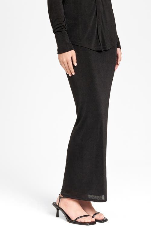 Shop Wayf Knit Maxi Skirt In Black