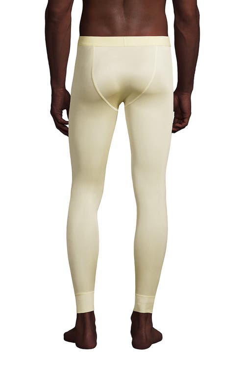 Lands' End Silk Long Underwear Pants In Ecru