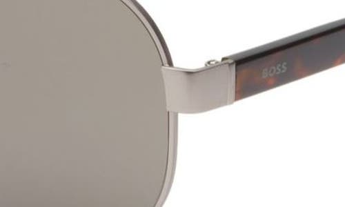 Hugo Boss Boss 63mm Aviator Sunglasses In Matte Ruthen