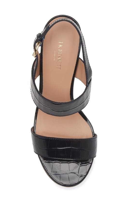 Lk Bennett Raya Slingback Sandal In Navy
