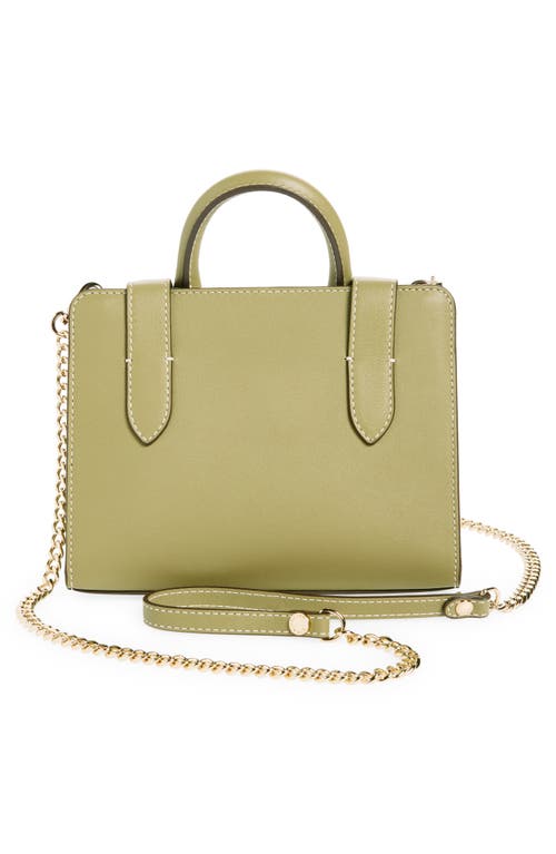 Shop Strathberry Nano Leather Tote In Pistachio