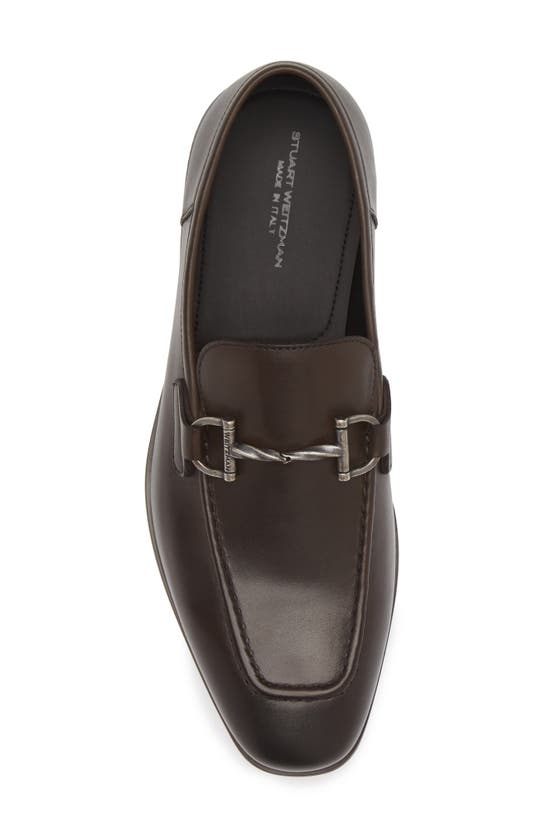 Stuart Weitzman Simon Twistbit Loafer In Dark Brown