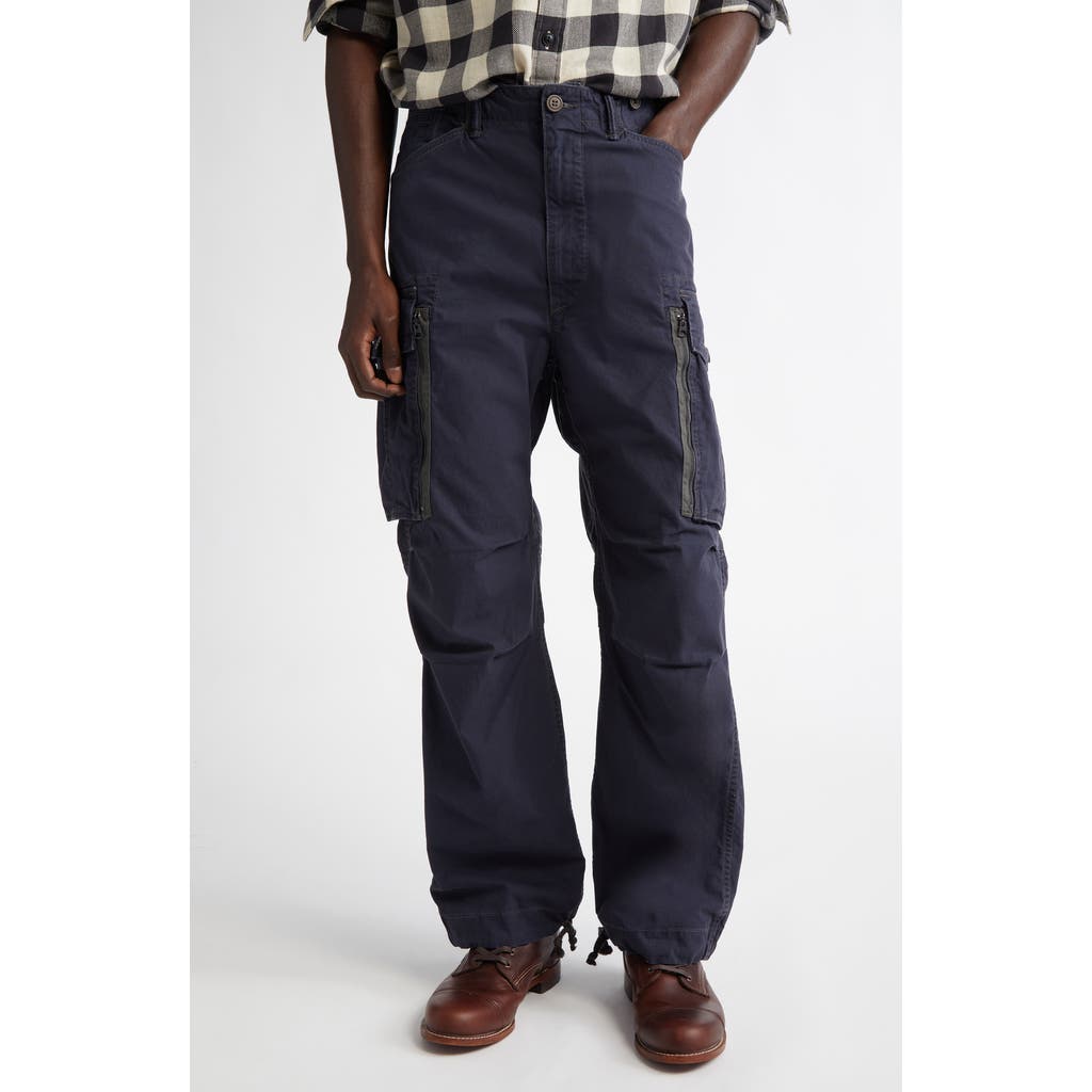 Double RL Ranger Cotton Poplin Cargo Pants in Navy